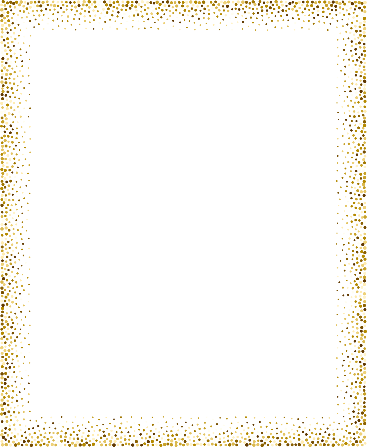 Gold Glitter Border